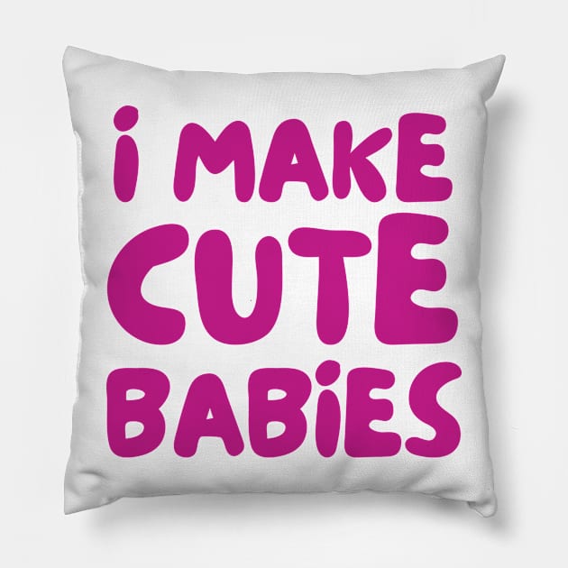 i make cute babies ✅ Pillow by mdr design