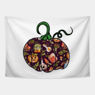 Halloween Vintage Classic Spell Scene Tapestry