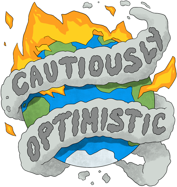 Cautiously Optimistic Kids T-Shirt by FindChaos