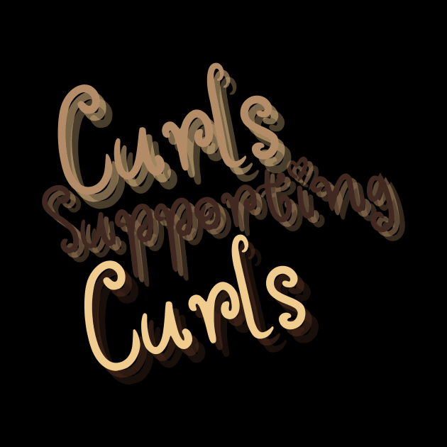 Curls Supporting Curls v9 by Just In Tee Shirts