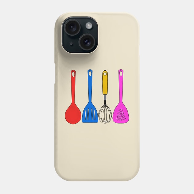 Household utensils for kitchen Phone Case by DiegoCarvalho