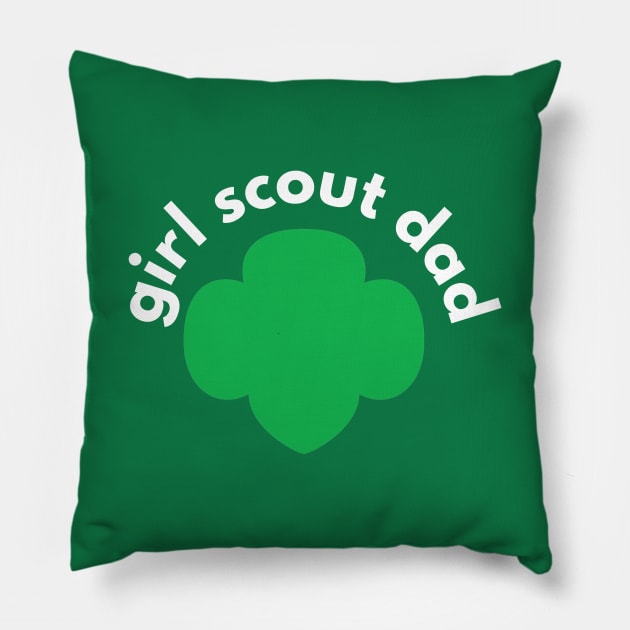 Proud Girl Scout Dad Pillow by We Love Pop Culture