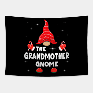 The Grandmother Gnome Matching Family Christmas Pajama Tapestry