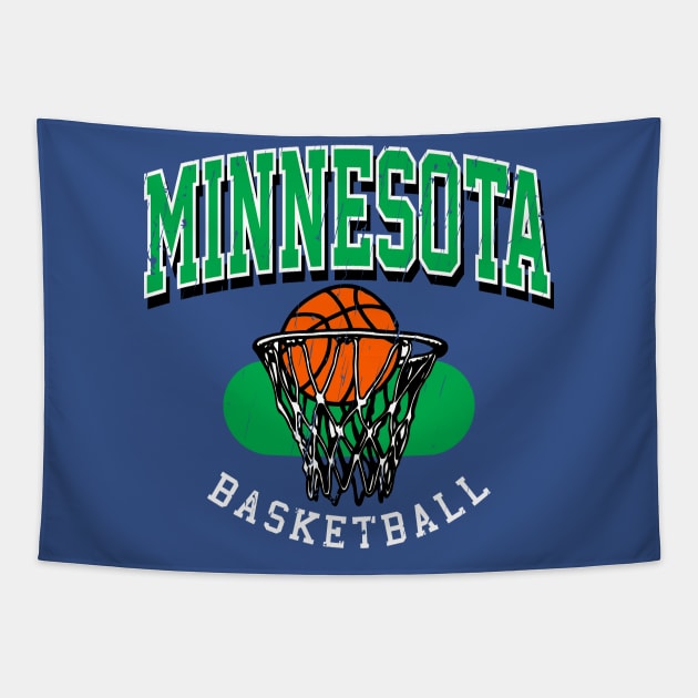 Vintage Minnesota Basketball Tapestry by funandgames