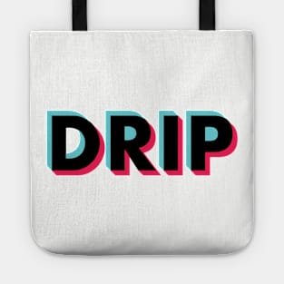 Drip Glitch Black Tote