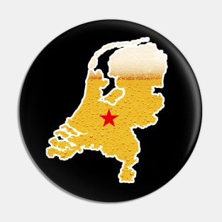 Netherlands country beer Dutch Holland King's day Pin