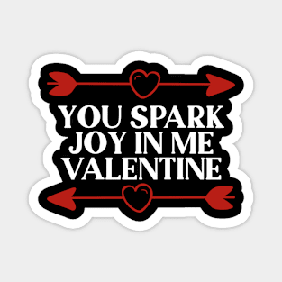 You Spark Joy in Me Valentine Magnet