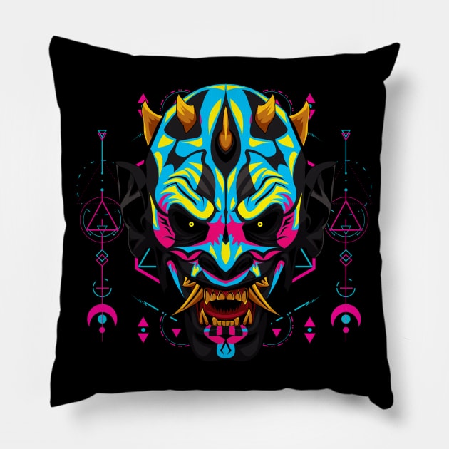 king devil popart Pillow by SHINIGAMII