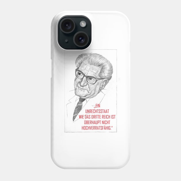 Fritz Bauer quote Phone Case by LeahHa