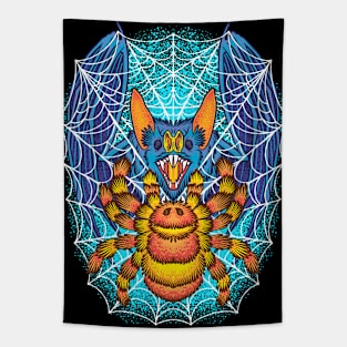 TARANTULA VS BAT IN A SPIDER TRAP Tapestry