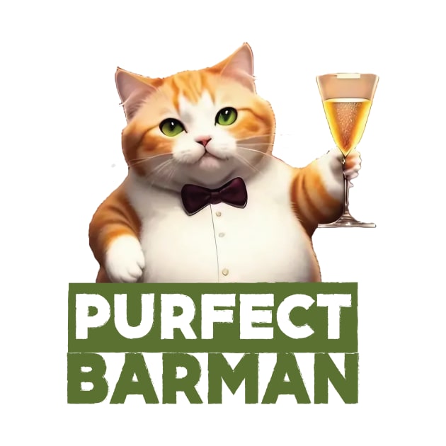 Just a Purrfect Barman Cat by Dmytro