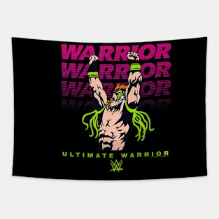 Ultimate Warrior Text Stack Comic Cover Tapestry