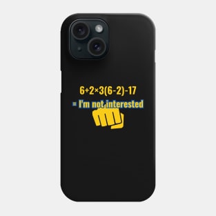 mathematics school genius Phone Case