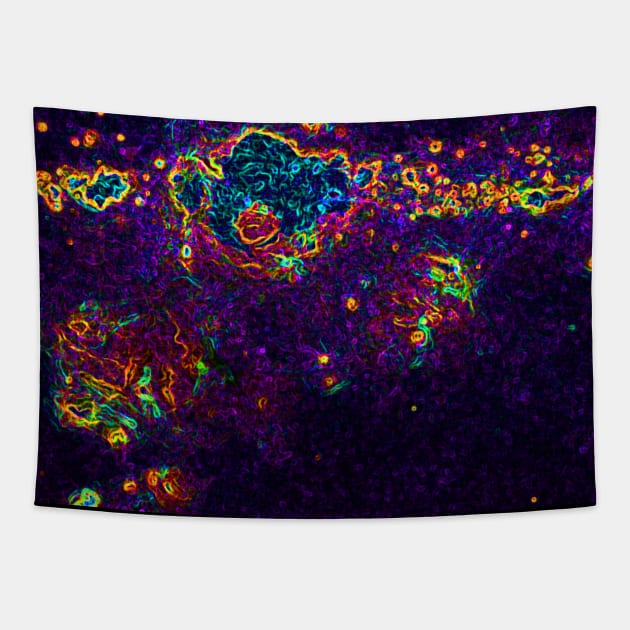 Black Panther Art - Glowing Edges 336 Tapestry by The Black Panther