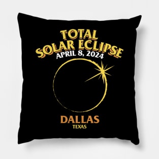 Total Solar Eclipse 2024 - Dallas Pillow