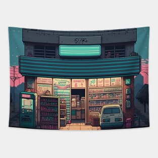 Art of Japanese Market Tapestry