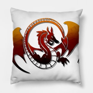 Fire Dragon Pillow