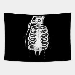 Grenade Skull Tapestry