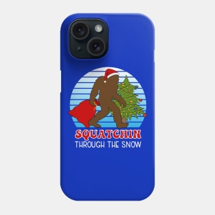 Funny Christmas Santa Bigfoot Phone Case