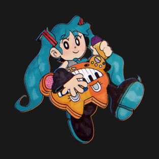 Miku and Cat Piano! T-Shirt