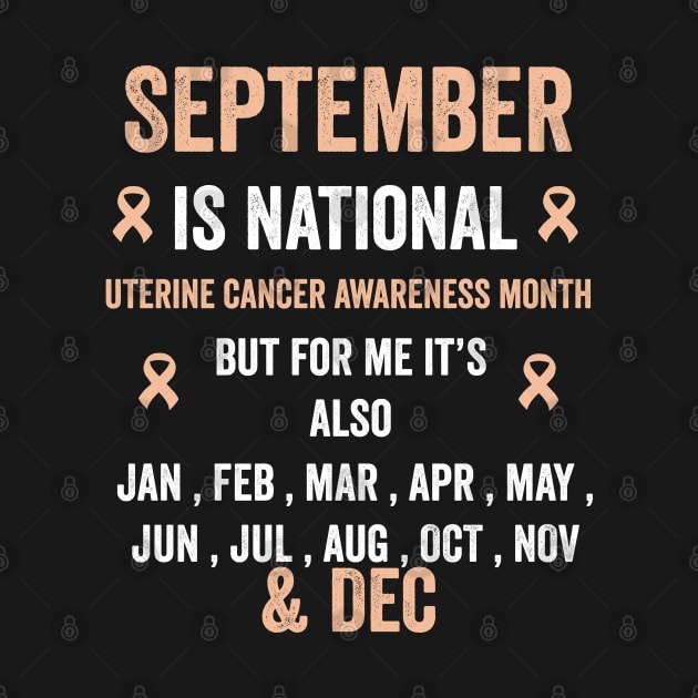 uterine cancer awareness month - September is national uterine cancer awareness month by Merchpasha1