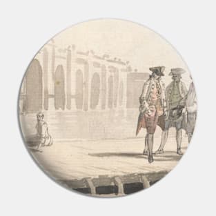 A Group of Men on Westminster Pier by Paul Sandby Pin