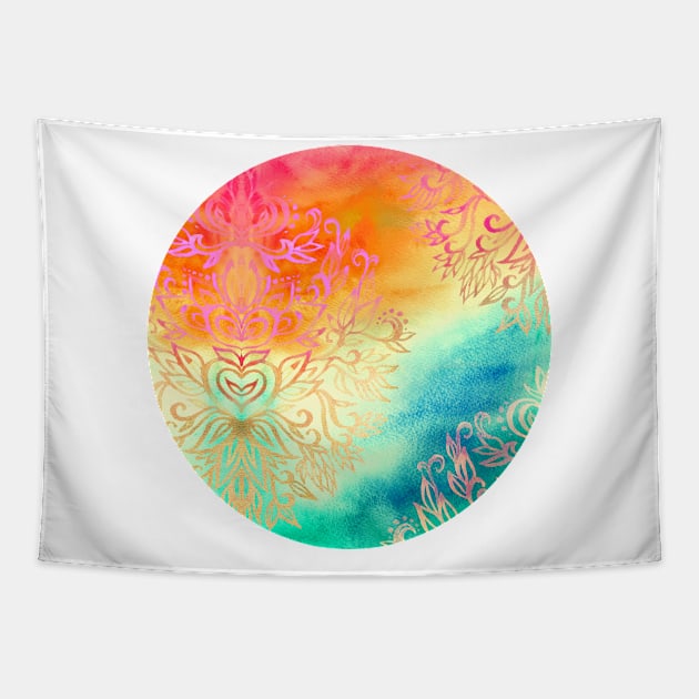 Watercolor Wonderland Tapestry by micklyn