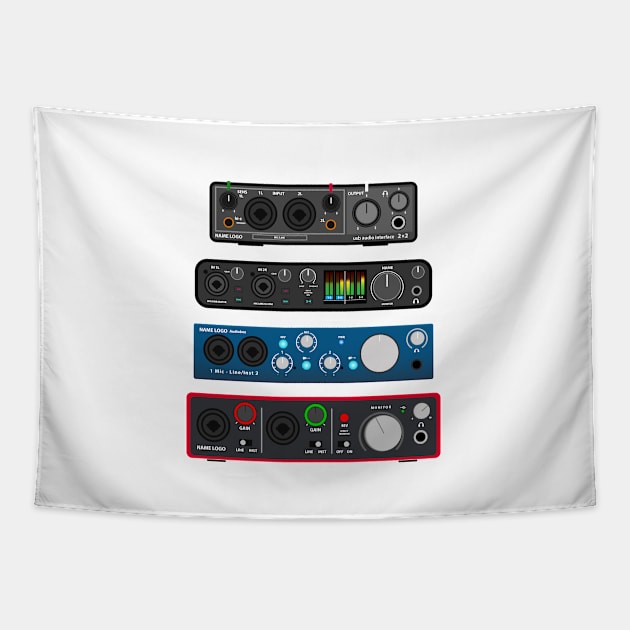 Top Audio Interfaces Tapestry by Polikarp308