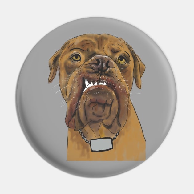 Grouchy Boxer Pin by IdinDesignShop