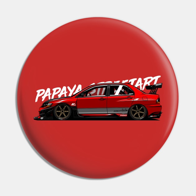 Lancer Evolution 9 MR - PAPAYA STREETART Pin by papayastreetart