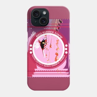 BIRD RUBBER STAMP Phone Case