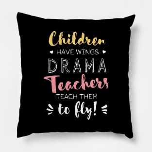 Drama Teacher Gifts - Beautiful Wings Quote Pillow