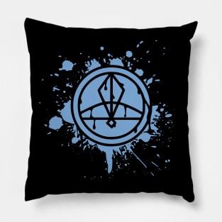 Ice Glyph Splat Pillow