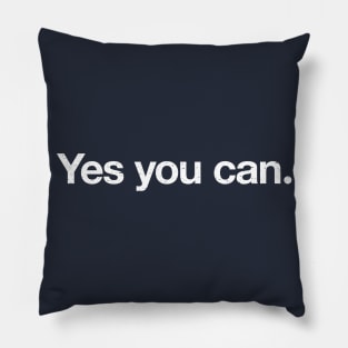 Yes you can. Pillow