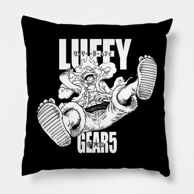 Gear 5 Joy Boy Pillow by The Iconic Arts