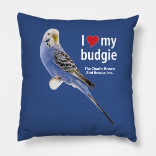 CB Blue Budgie 1 Pillow