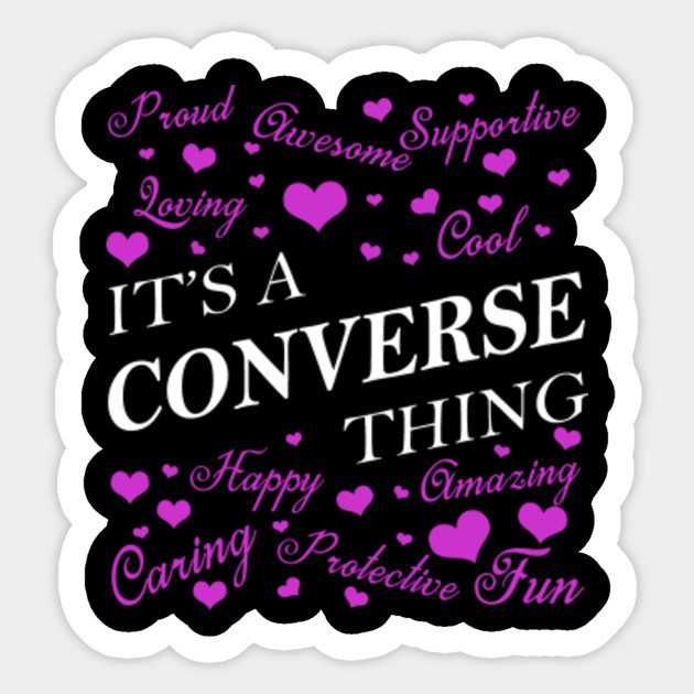 It S A Converse Thing Converse Sticker Teepublic