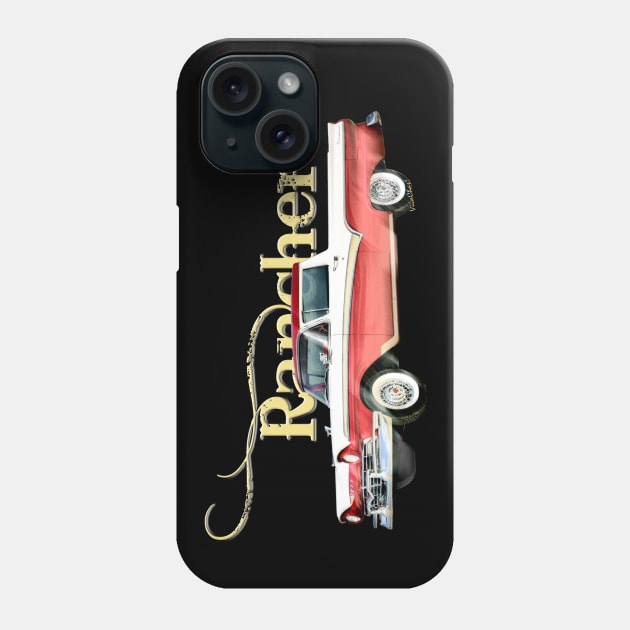 57 Ford Ranchero with text Phone Case by vivachas