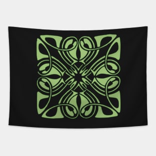 Stark Green Celtic Knot Tapestry