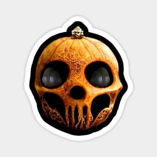 Scary Halloween Pumpkin Art Magnet