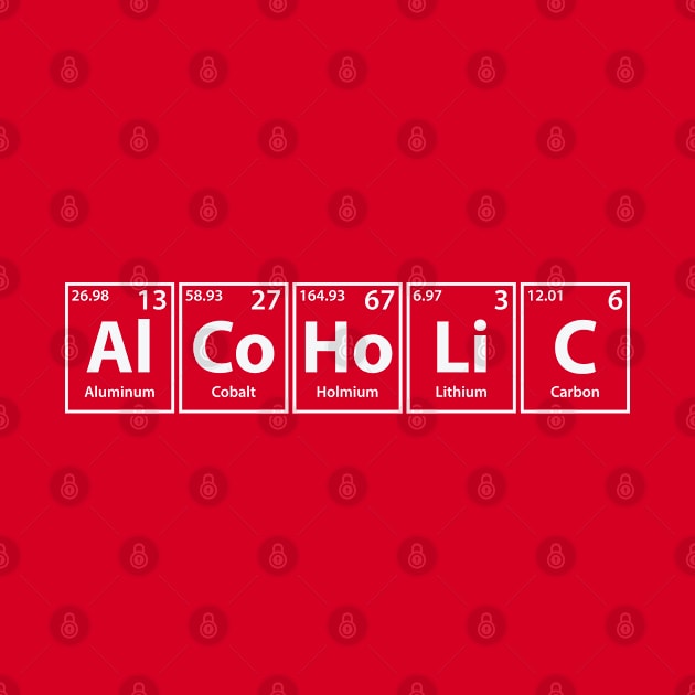 Alcoholic (Al-Co-Ho-Li-C) Periodic Elements Spelling by cerebrands