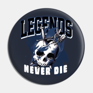 Legends Never Die Brave Blue Pin