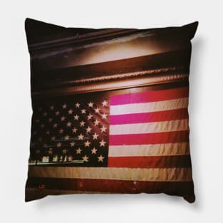 USA in the glass case Pillow