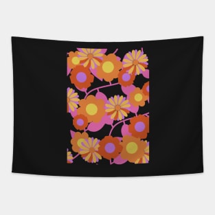 Summer Psychedelic Floral Pattern Tapestry