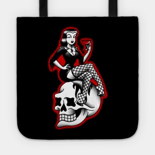 American Traditional Lowbrow Femme Fatale Horror Pin-up Tote