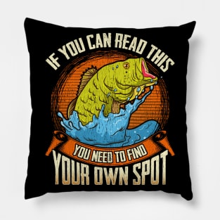 Fishing Funny Quotes Humor Sayings Dad Fathers Day Gift Pillow