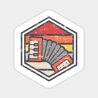 Retro Badge Accordion Light Magnet