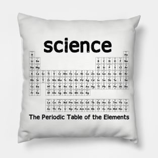 The Periodic Table of the Elements Pillow