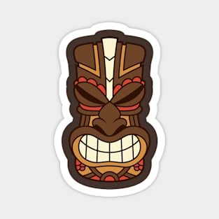 Funny Tribal Tiki Head Magnet