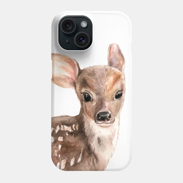 baby deer Phone Case by alenaganzhela